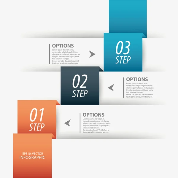 Infographie minimale. Bannière d'options d'infographie moderne. Illustration vectorielle . — Image vectorielle