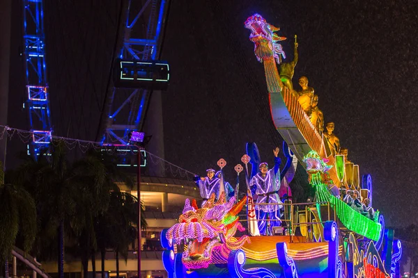 Oidentifierade deltagare Chingay parad — Stockfoto