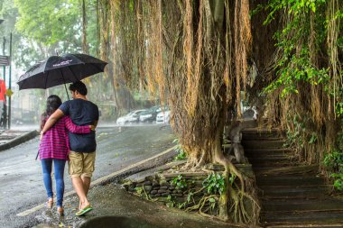 Ubud'un merkezindeki sokak