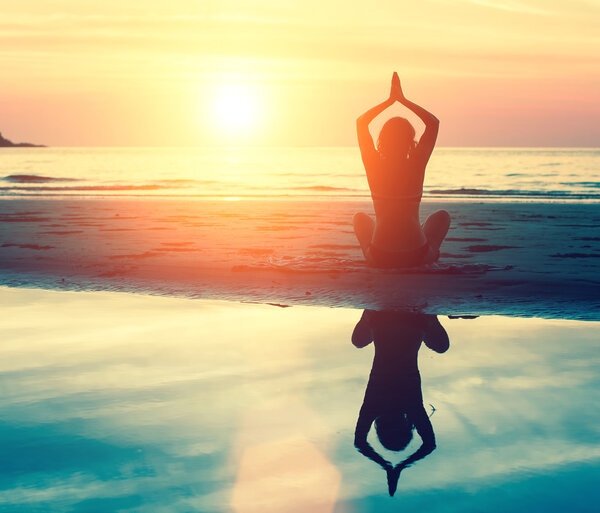 Meditation, serenity and yoga practicing