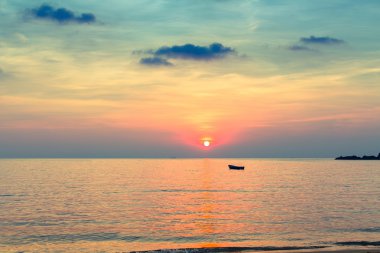 Sunset on the Siam bay.