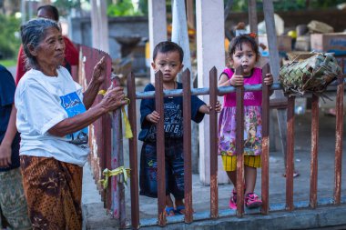 People during the celebration of Nyepi