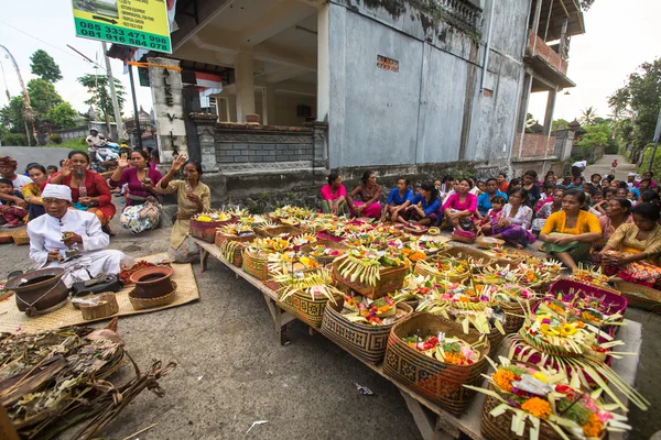 Folk under fejringen af Nyepi - Stock-foto