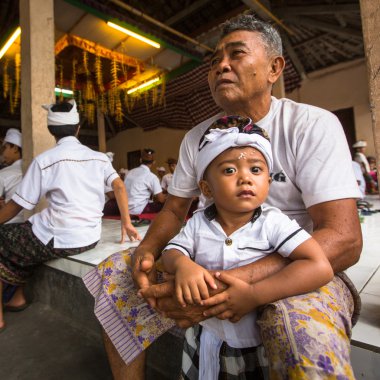 People during the celebration - Balinese Day of Silence