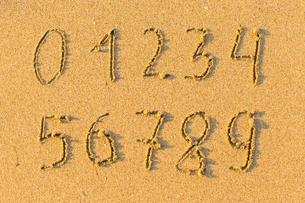 Digits from zero to nine — Stock Photo, Image