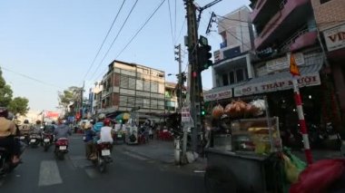 Ho Chi Minh city trafikte motosiklet