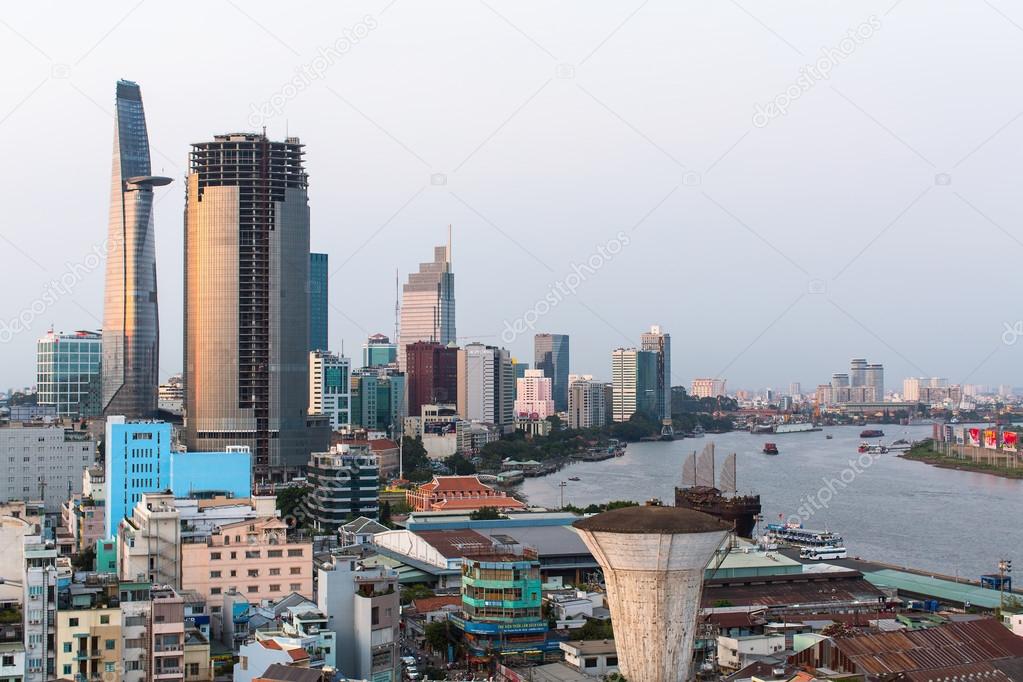 Top view of Ho Chi Minh City.