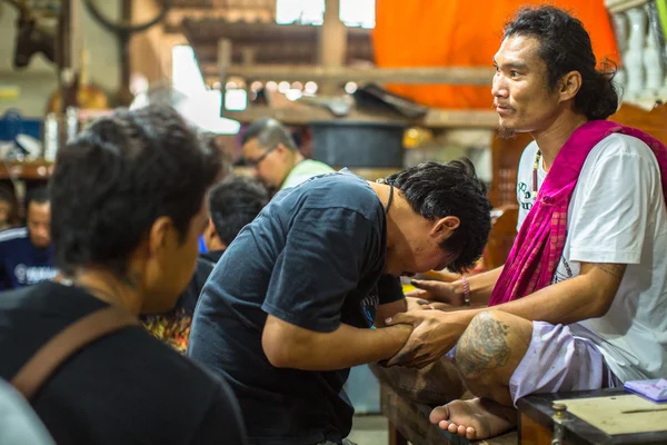 Participantes Cerimônia do Dia Mestre de Wai Kroo — Fotografia de Stock