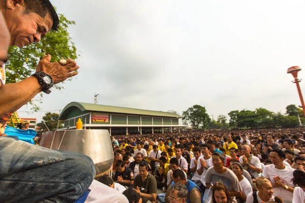 Cerimônia do Dia Mestre no mosteiro de Wat Bang Phra — Fotografia de Stock