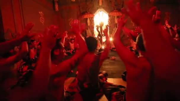 Dança do fogo de Kecak — Vídeo de Stock