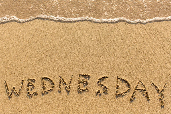 Tuesday word on sand — Stock Photo, Image