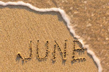 kum plajı üzerinde çizilmiş sözcüğü