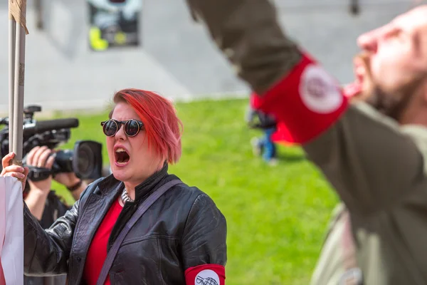 Oidentifierade nationella bolsjevikerna — Stockfoto