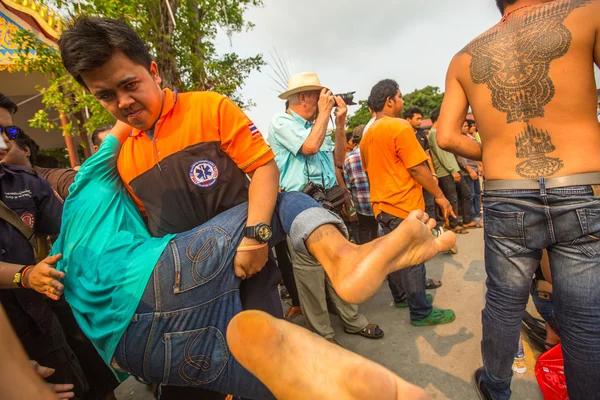 Participantes desconhecidos da Cerimônia do Dia Mestre — Fotografia de Stock