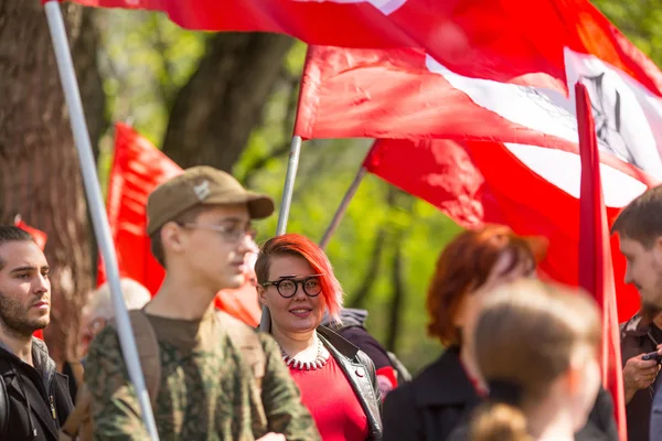 Communist party supporters — Stock Photo, Image