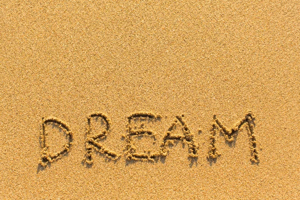 Dream  word on sand — Stock Photo, Image