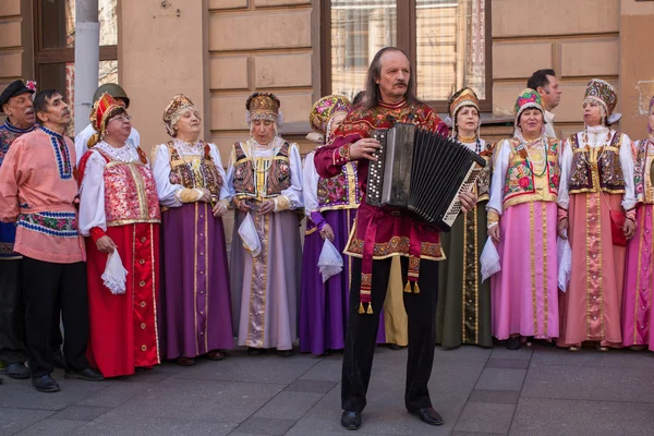 Deelnemers van onsterfelijke Regiment — Stockfoto