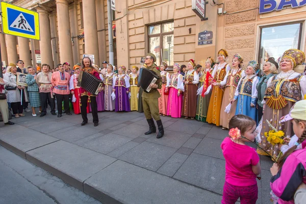 Uczestników nieśmiertelną pułku — Zdjęcie stockowe