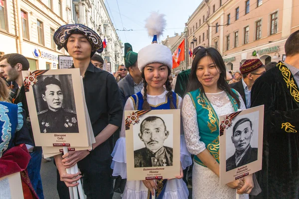 Participantes do Regimento Imortal — Fotografia de Stock