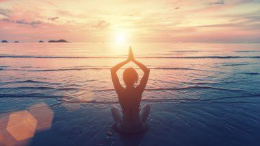 Yoga yapan kadın