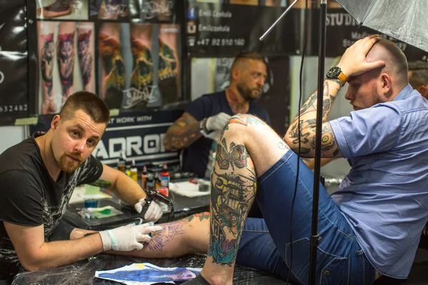 Convenção Internacional de Tatuagem em Cracóvia — Fotografia de Stock