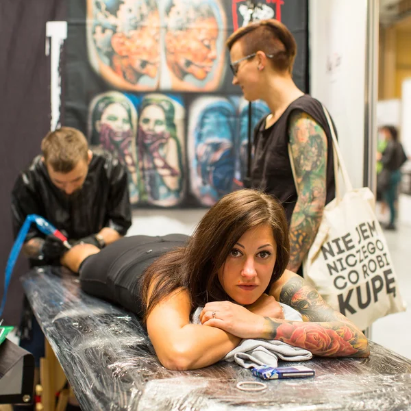 Convenção Internacional de Tatuagem em Cracóvia — Fotografia de Stock