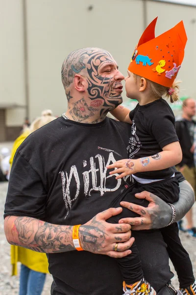 Mezinárodní Tattoo Convention v Krakově. — Stock fotografie