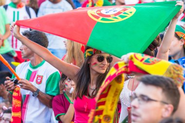 Maç sırasında Portekizce hayranları