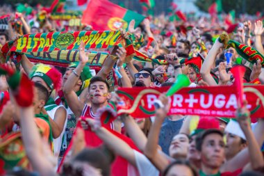 Maç sırasında Portekizce hayranları