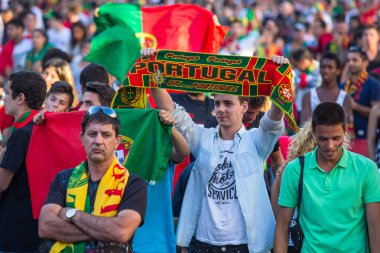 Maç sırasında Portekizce hayranları