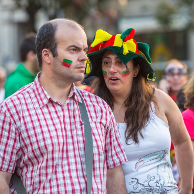 Maç sırasında Portekizce hayranları