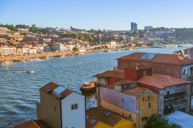 Douro nehir ve Ribeira Porto