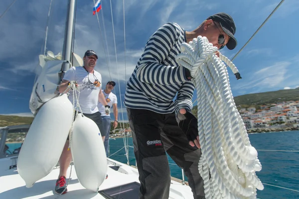 Segling regatta 11 Ellada bland grekiska ö — Stockfoto