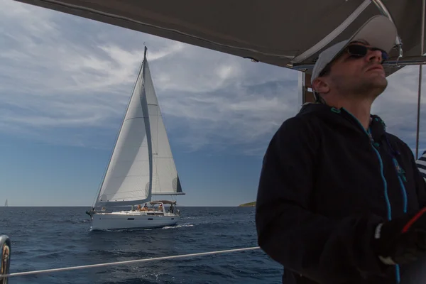 Segelregatta 11. ellada unter griechischer Insel — Stockfoto