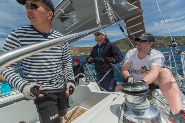 Regata a vela 11a Ellada tra le isole greche — Foto Stock