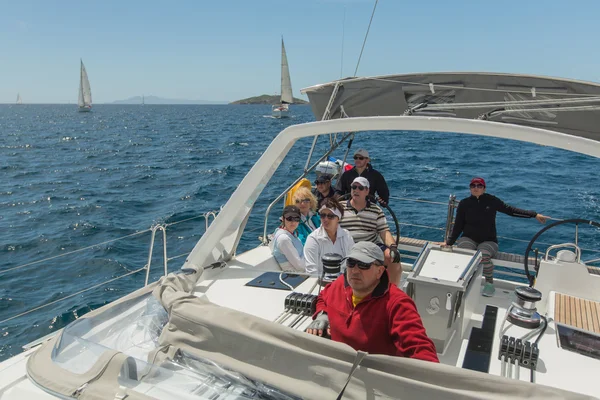 Regata a vela 11a Ellada tra le isole greche — Foto Stock