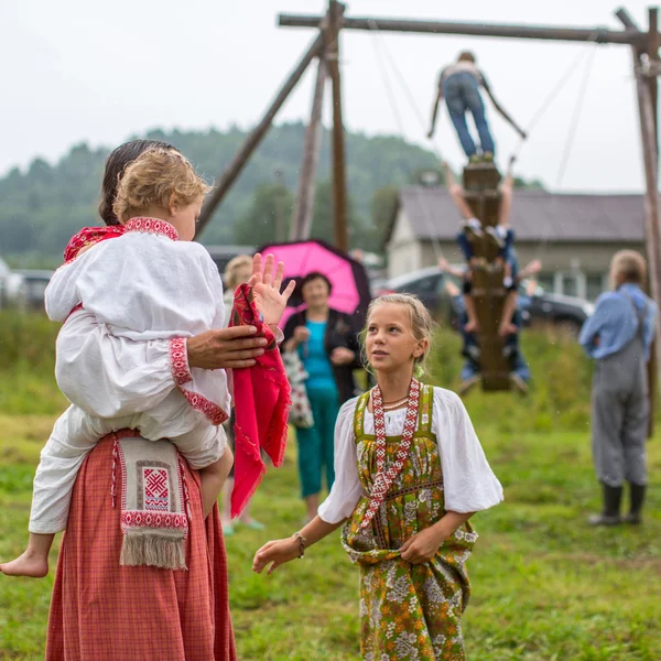 Festival van de folk cultuur Russische thee — Stockfoto