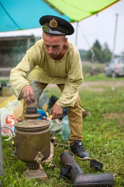 民俗文化ロシア紅茶のお祭り — ストック写真
