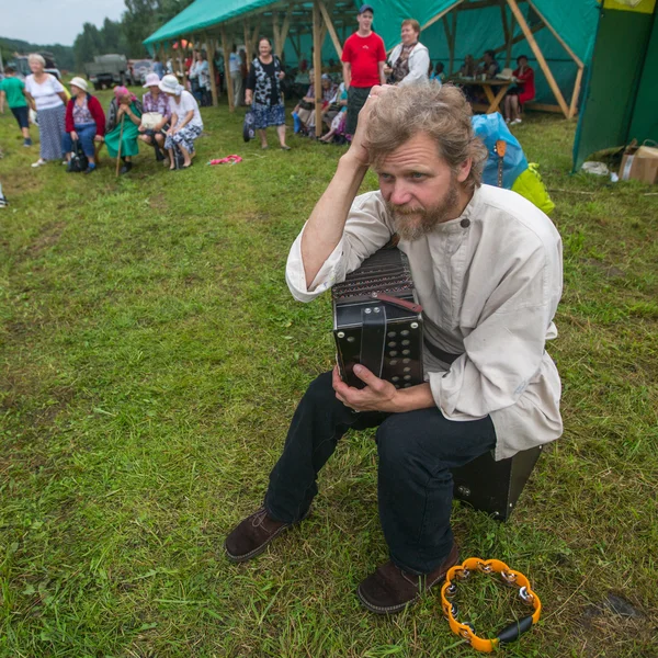 Festival van de folk cultuur Russische thee — Stockfoto