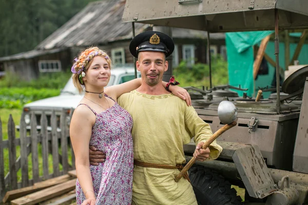 Festival lidové kultury ruský čaj — Stock fotografie