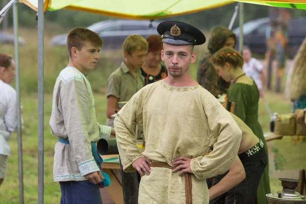 Festival van de folk cultuur Russische thee — Stockfoto