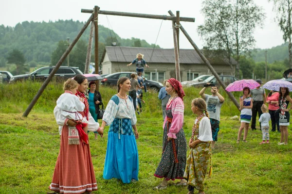 Festivali halk kültürü Rus çayı — Stok fotoğraf