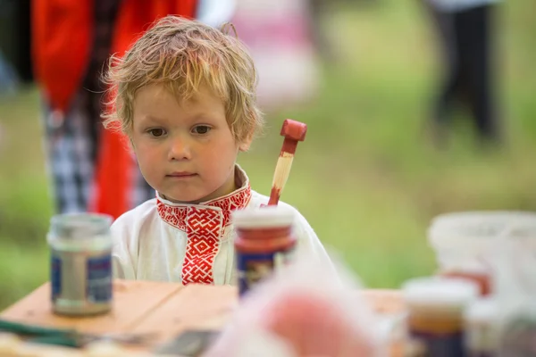 Festivali halk kültürü Rus çayı — Stok fotoğraf