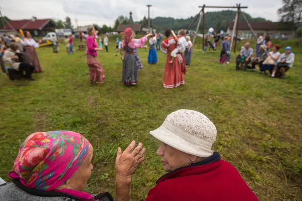 Festival van de folk cultuur Russische thee — Stockfoto