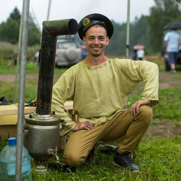 Festival lidové kultury ruský čaj — Stock fotografie