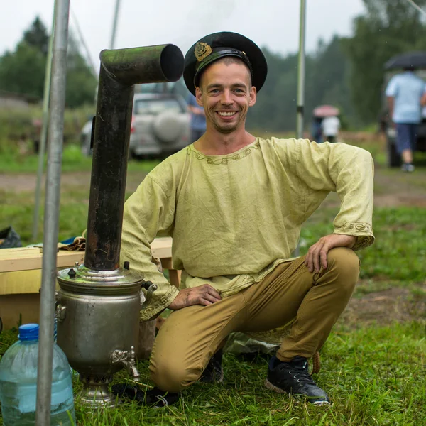 Festivali halk kültürü Rus çayı — Stok fotoğraf