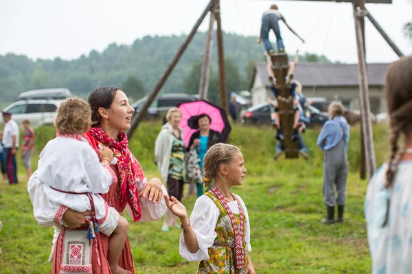 Festivali halk kültürü Rus çayı — Stok fotoğraf