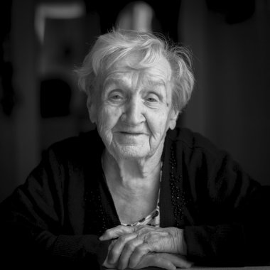  Yaşlı bir kadının portresi.