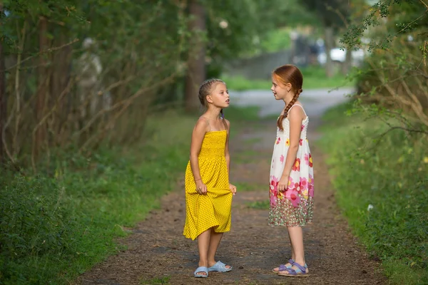 Two cute little girls — Stock Photo, Image