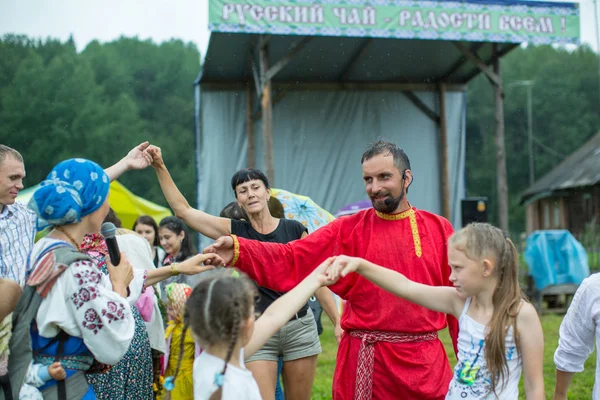 Festiwal kultury ludowej rosyjskiej herbaty — Zdjęcie stockowe